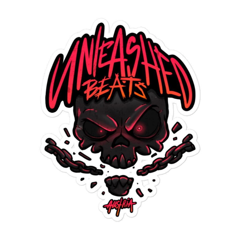 Unleashed Beats cut out stickers