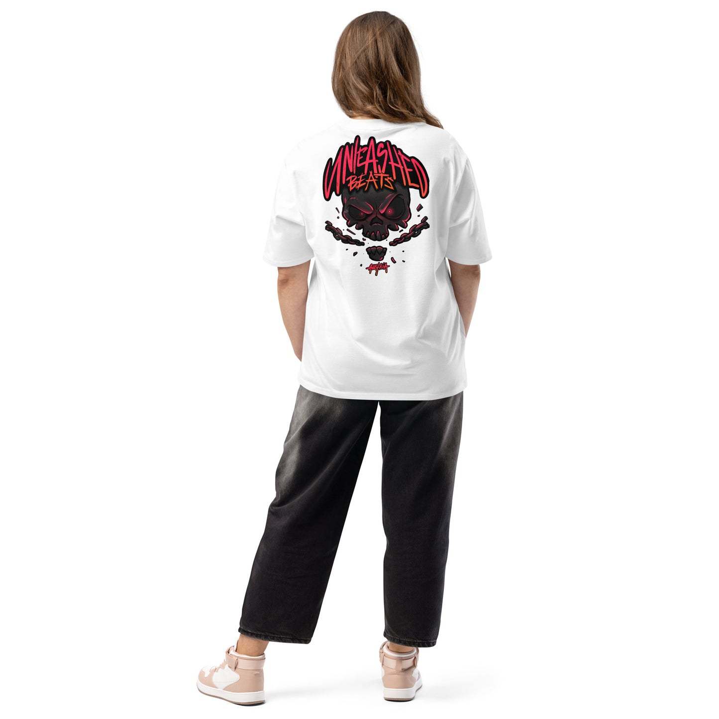 Unleashed Beats - Oversized heavyweight t-shirt