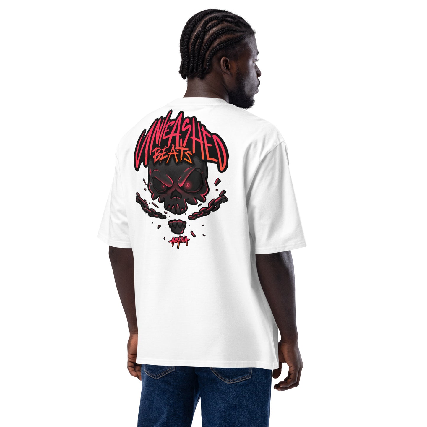 Unleashed Beats - Oversized heavyweight t-shirt